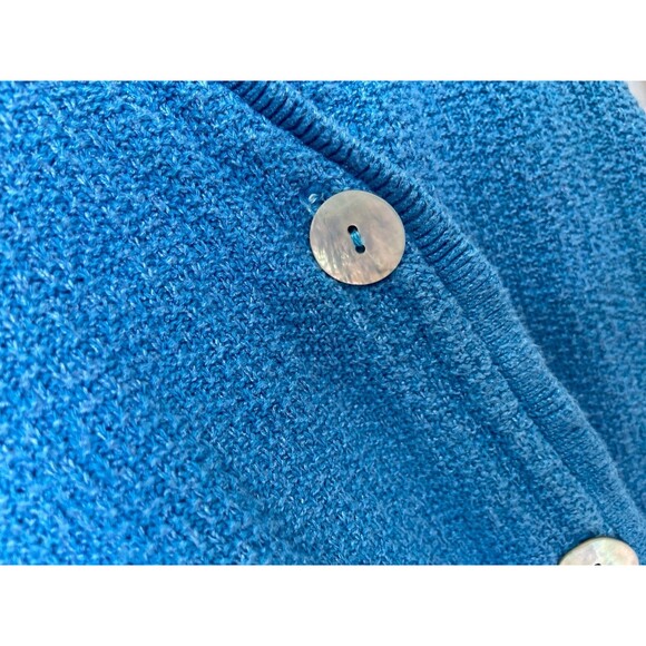 Vintage Stephanie Schuster Princess Knitwear Cardigan Womens 3X Blue Lagenlook - Picture 2 of 14